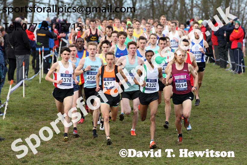 Senior mens 2019 British Athletics Inter Counties Cross Country, Prestwood Hall, Loughborough. Photo:  David T. Hewitson/Sports for All Pics
